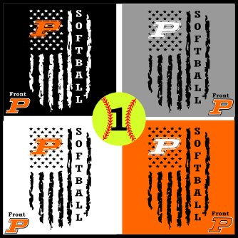 Softball womens cut Tees