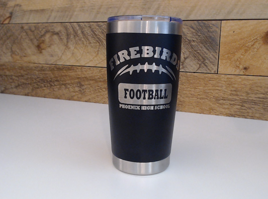 Football Firebirds | 20 oz. Tumbler  | Laser engraved