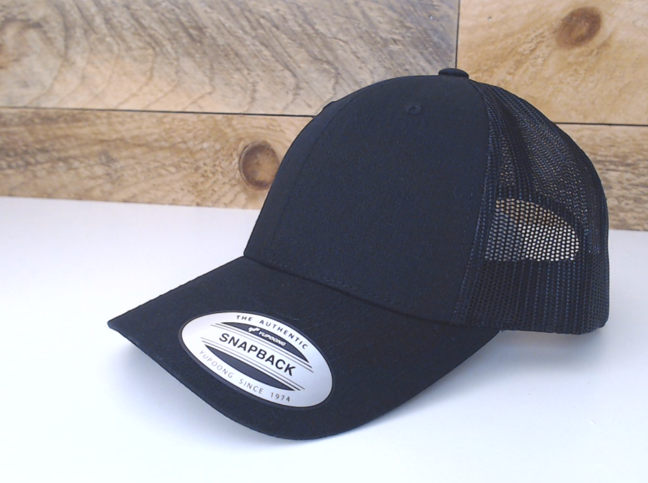Leather Patch - Retro Snapback Trucker Cap - YP Classics