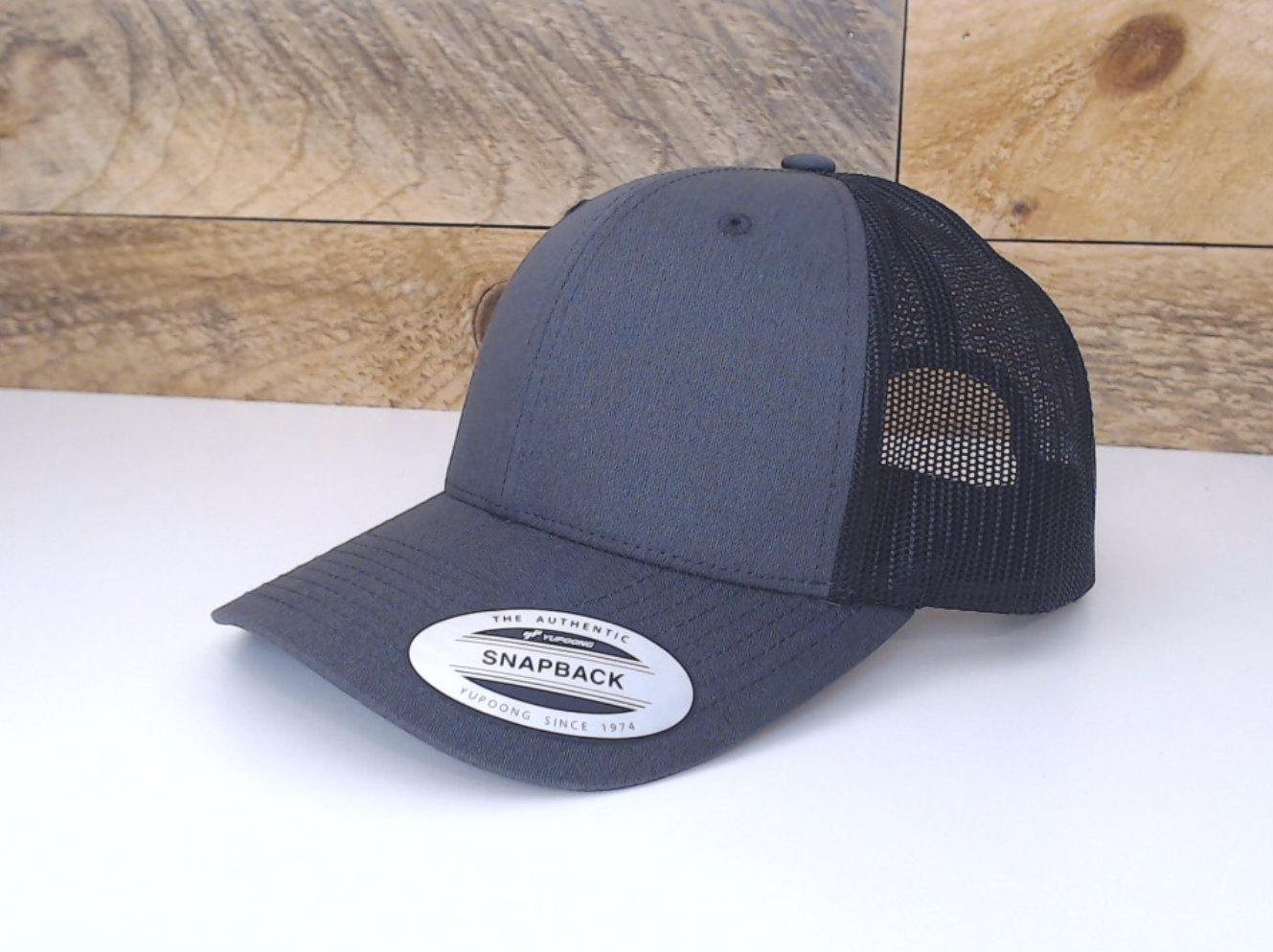 Leather Patch - Retro Snapback Trucker Cap - YP Classics