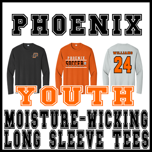 Youth Wicking Long Sleeve Tees